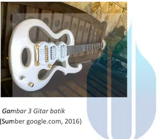Gambar 3 Gitar batik 