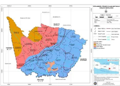 Gambar 4. Peta Model Pengelolaan Air Tanah Kabupaten Klaten