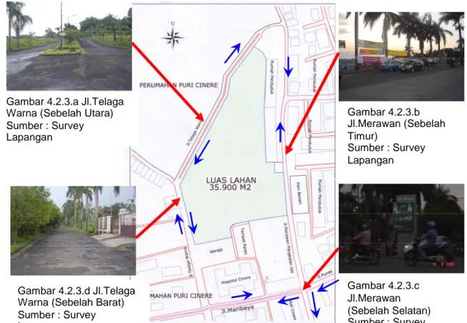 Gambar 4.2.3.a Jl.Telaga Warna (Sebelah Utara) Sumber : Survey Lapangan