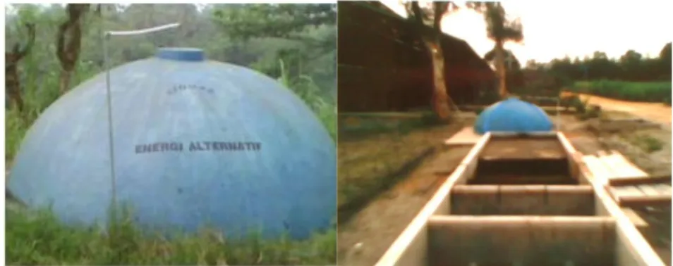 Gambar 23. Reaktor Biogas Kapasitas 17 m 3  (Skala Industri) 