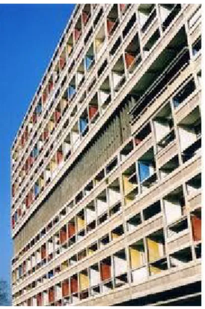 Gambar 7.  Unitéd 'Habitation, Marseille (Le Corbusier 1952) 