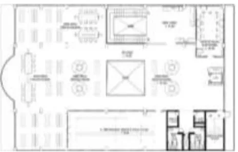 Gambar  5  Denah Rencana Perpustakaan Lt. 1 