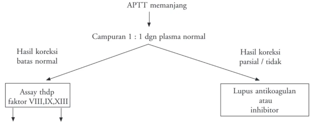 Gambar 5. Evaluasi isolated prolongation of APTT