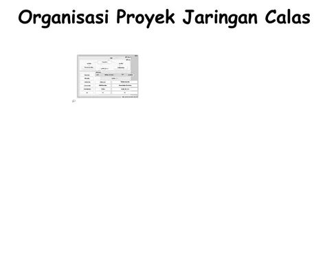 Diagram struktur organisasi dari proyek 