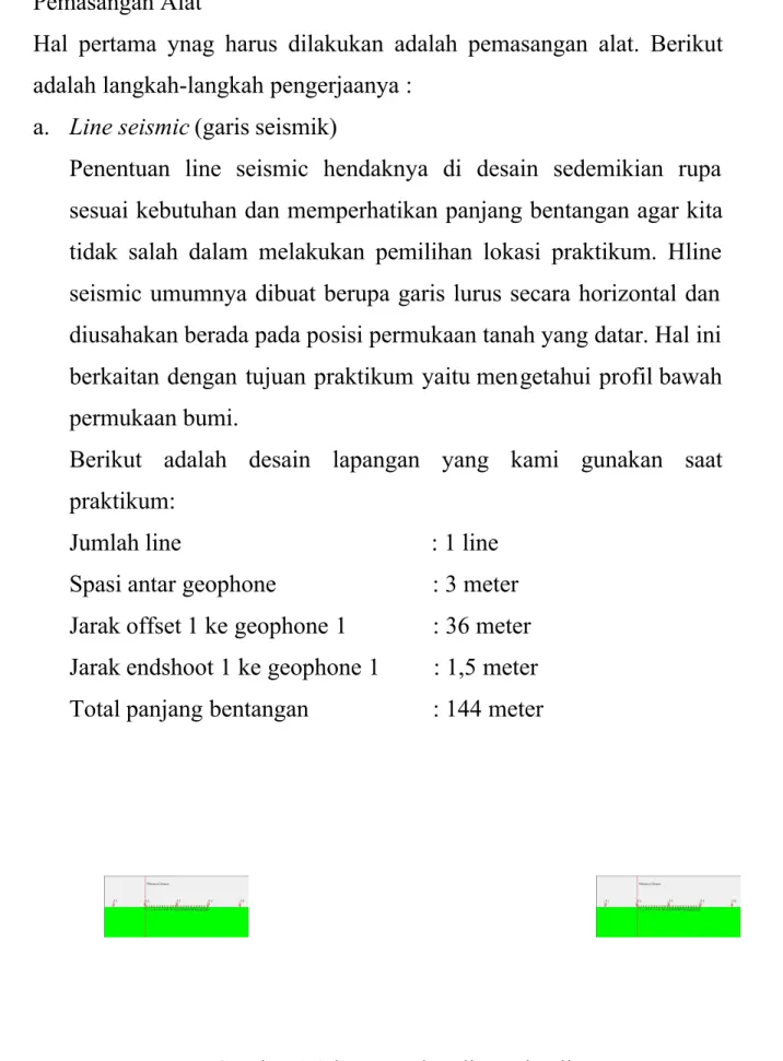 Gambar 3.2 kenampakan line seismik