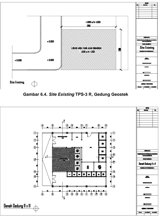 Gambar 6.4. Site Existing TPS-3 R, Gedung Geostek 