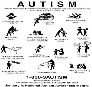 Figure 1. The Characteristic of People with Autism [2] 