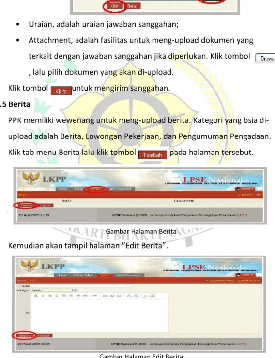 Gambar Halaman Edit Berita 
