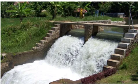 Gambar 8. Sungai Melong di Subang (Jawa Barat) dapat dimanfaatkan untuk PLTMH turbin siphon