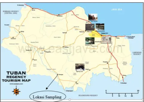 Gambar 1. Peta Lokasi Sampling (Sumber: Muslim, 2011) 