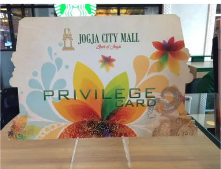 Gambar 3.7 Privilege Card Jogja City Mall  (Sumber : Marketing Communication Jogja City Mall) 
