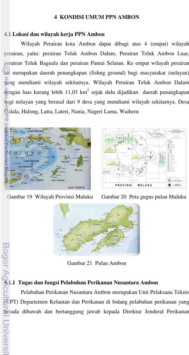 Gambar 19  Wilayah Provinsi Maluku      Gambar 20  Peta gugus pulau Maluku 