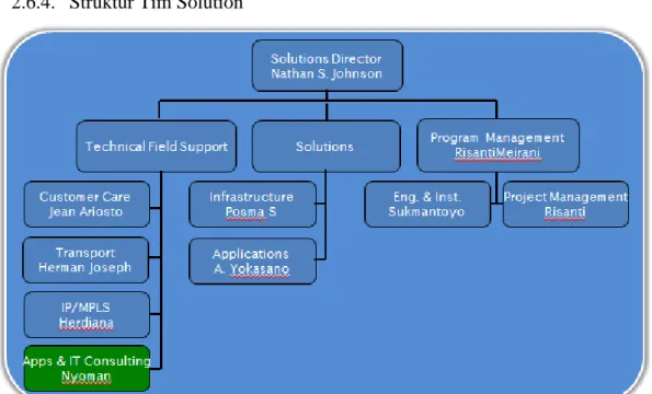 Gambar 5. Struktur Organisasi Tim Solution 
