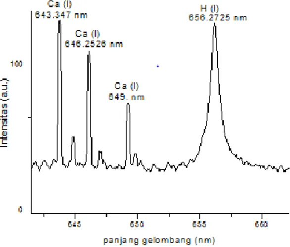 Gambar 2.5 Spektrum Ca(I) dan H(I) 
