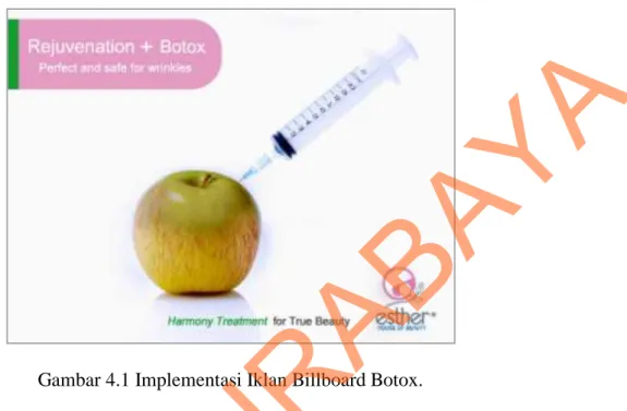 Gambar 4.1 Implementasi Iklan Billboard Botox. 