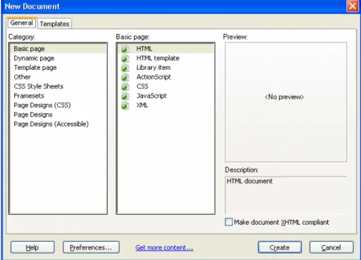 Gambar 3.7 Kotak Dialog New Document 