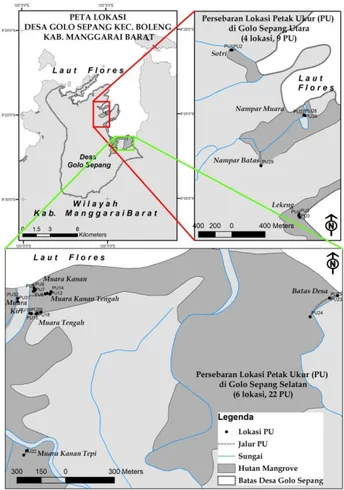 Gambar 1. Peta penggunaan lahan di lokasi penelitian  (Figure 1. Land use map in study area) 