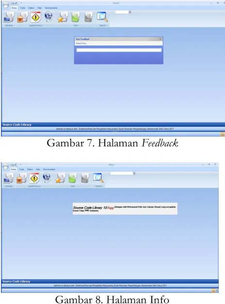 Gambar 7. Halaman Feedback 