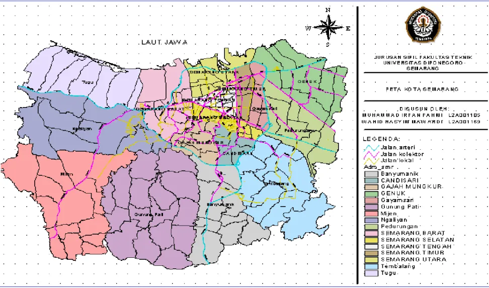 Gambar 3.2. Peta kota Semarang.