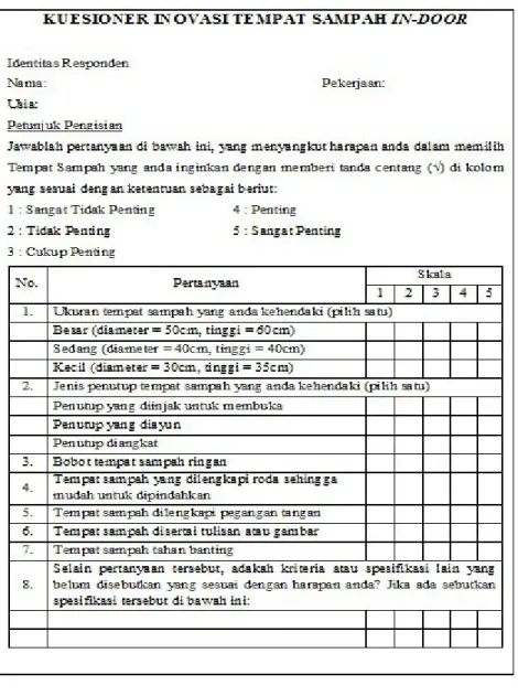 Tabel 2 Daftar keinginan pelanggan