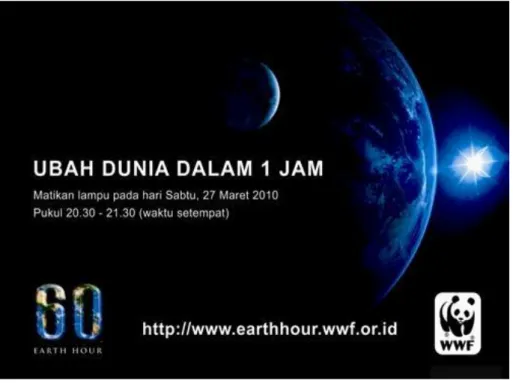 Gambar 4.12  Iklan Earth Hourth 