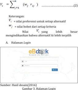 Gambar 3. Halaman Login 