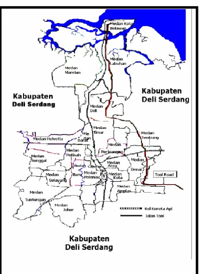 Gambar 4.1. Peta Administrasi Kota Medan 