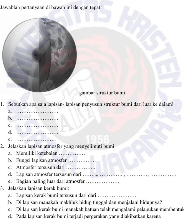 gambar struktur bumi 