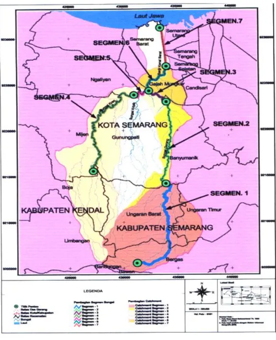 Gambar 3. Peta Segmen Sungai Garang