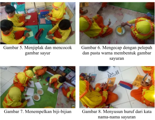 Gambar 5. Menjiplak dan mencocok