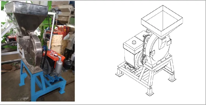 Gambar 2. Mesin penepung (disc mill) 