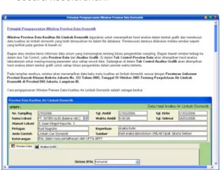 Gambar 11. Window petunjuk pengoperasian  4.3.   Sistem Pengamanan Data 