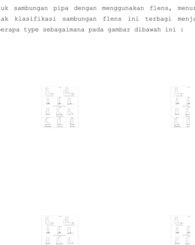 Gambar : Type-type flens Sumber : Germanischers Lloyd