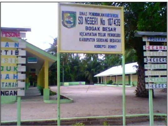 Gambar 8. Salah Satu Sekolah Dasar Yang Ada  Kecamatan Teluk Mengkudu 