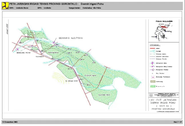 Gambar Laporan Peta Jaringan Irigasi Teknis di Daerah Irigasi Pohu 