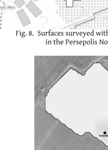Fig. 8. Surfaces surveyed with the magnetic method  