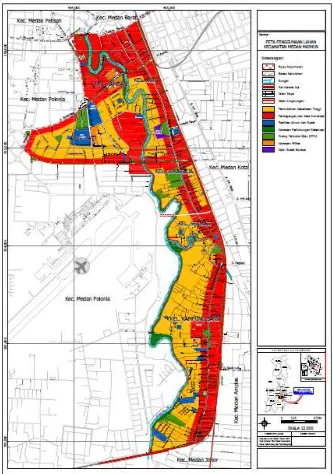 Gambar 4.7 Peta Penggunaan Lahan Kecamatan Medan Maimun (Sumber: Rencana Detai Tata Ruang Kota Medan 2009-2029) 