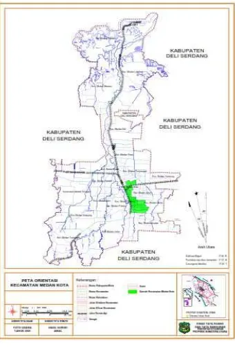 Gambar 4.8 Peta Batas Administrasi Kecamatan Medan Kota 