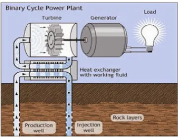Gambar 3.3 Binary Cycle Power Plant