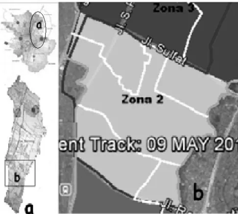 Gambar. 1. Pembentukan Zona dan DMA pada Kecamatan Blimbing 