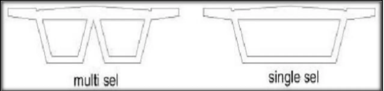 Gambar 2.1. Bentuk Penampang Box Girder 
