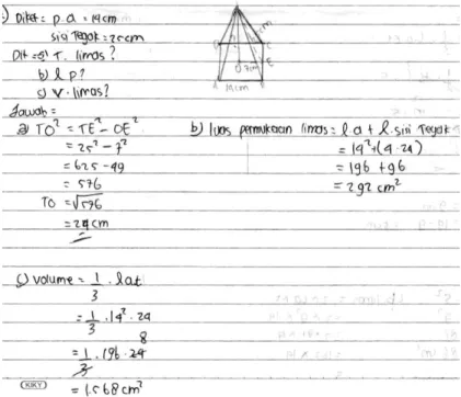 Gambar 3.3 Jawaban subjek 5 