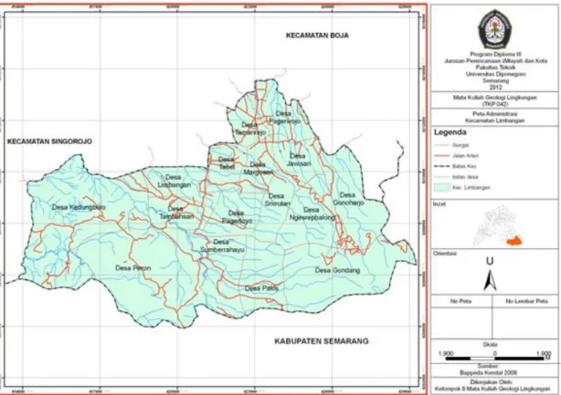 Ilustrasi  2.  Peta  Kecamatan  Limbangan 