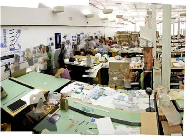 Gambar 3.10 Ruang studio desain interior di Sekolah Desain Parsons 