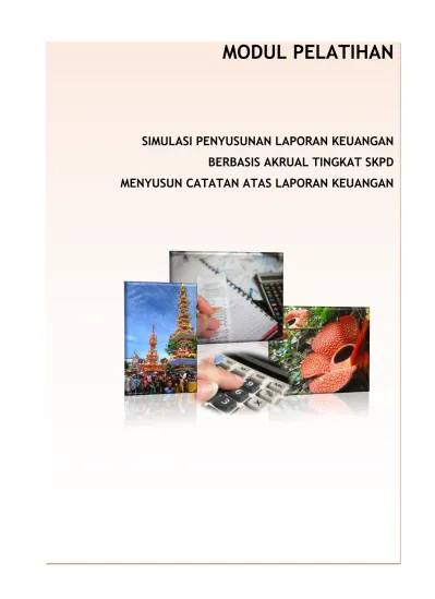 MODUL PELATIHAN SIMULASI PENYUSUNAN LAPORAN KEUANGAN BERBASIS AKRUAL ...