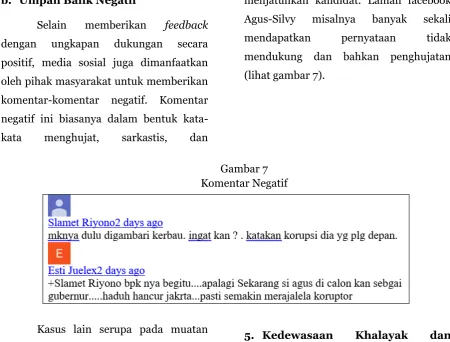 Gambar 7 Komentar Negatif 