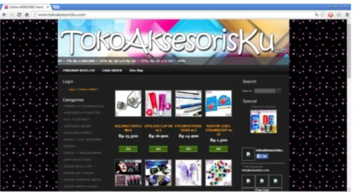 Gambar 6. Tampilan Website Dari