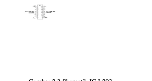 Gambar 2.3 Skematik IC L293Gambar 2.3 Skematik IC L293