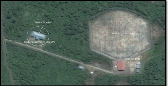 Gambar 4-7: Lokasi Stasiun bumi Satelit Lapan-Tubsat di puncak bukit Kototabang