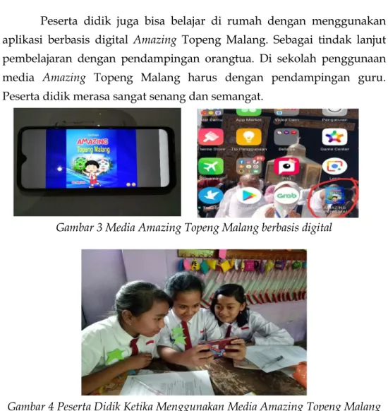 Gambar 3 Media Amazing Topeng Malang berbasis digital 